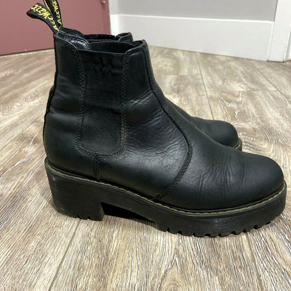 Dr Martens Rometty Black Chelsea Slip On Boots - Picture 5 of 9